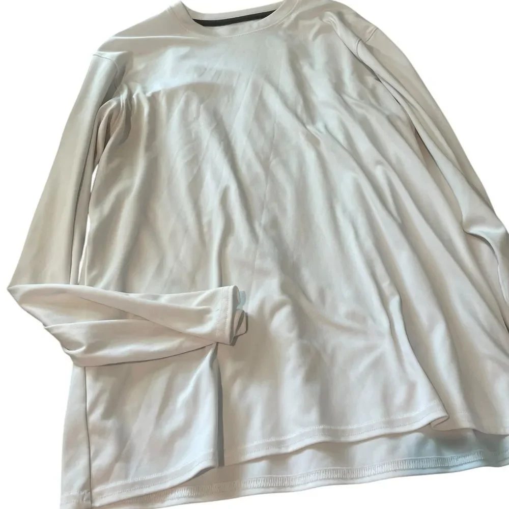 BCG lMen's Long Sleeve Crewneck Shirt - White sz medium